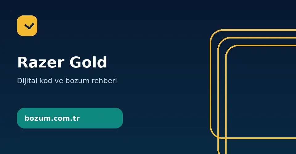 Razer Gold Bozdurma Bozum.com.tr razer gold bozdurma bilgilendirme görseli